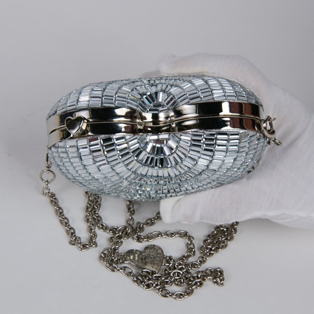 Betsy Johnson Mirror Heart shaped Crossbody - NWOT - Picture 5 of 6